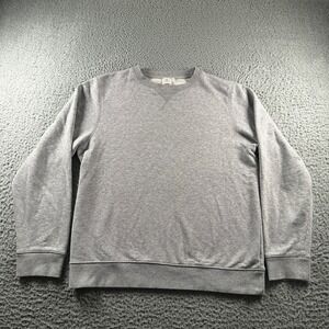 Sunspel Loopback Sweatshirt Mens M Gray Crewneck French Terry Cotton Pullover